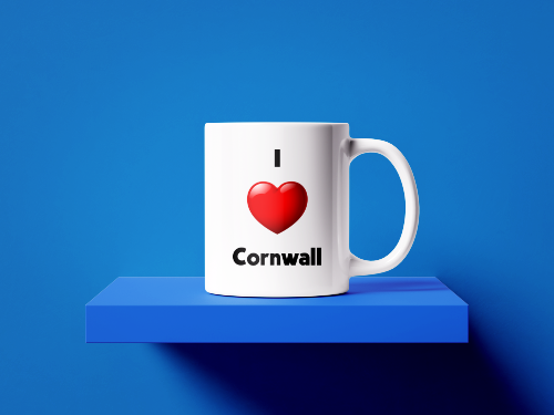 I Love Cornwall Mug