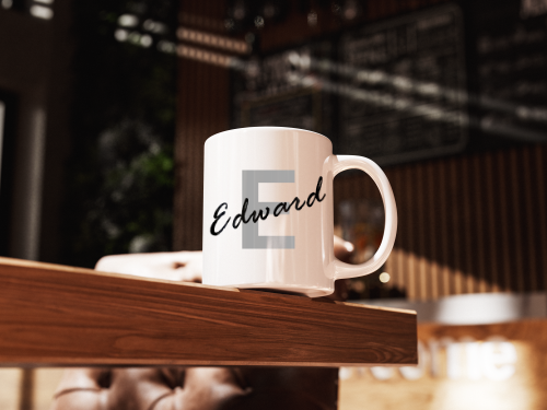 Alphabet Mug Edward