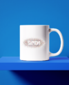 Dotty pattern name mug